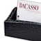 Dacasso Black Crocodile Embossed Business Card Holder AG-2207 - alternate 2